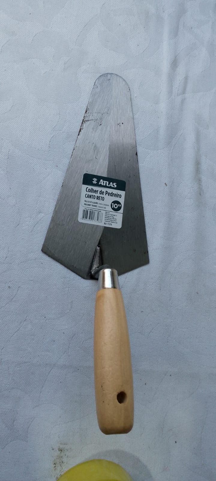 Colher de pedreiro Atlas canto reto 10 polegadas 171/10