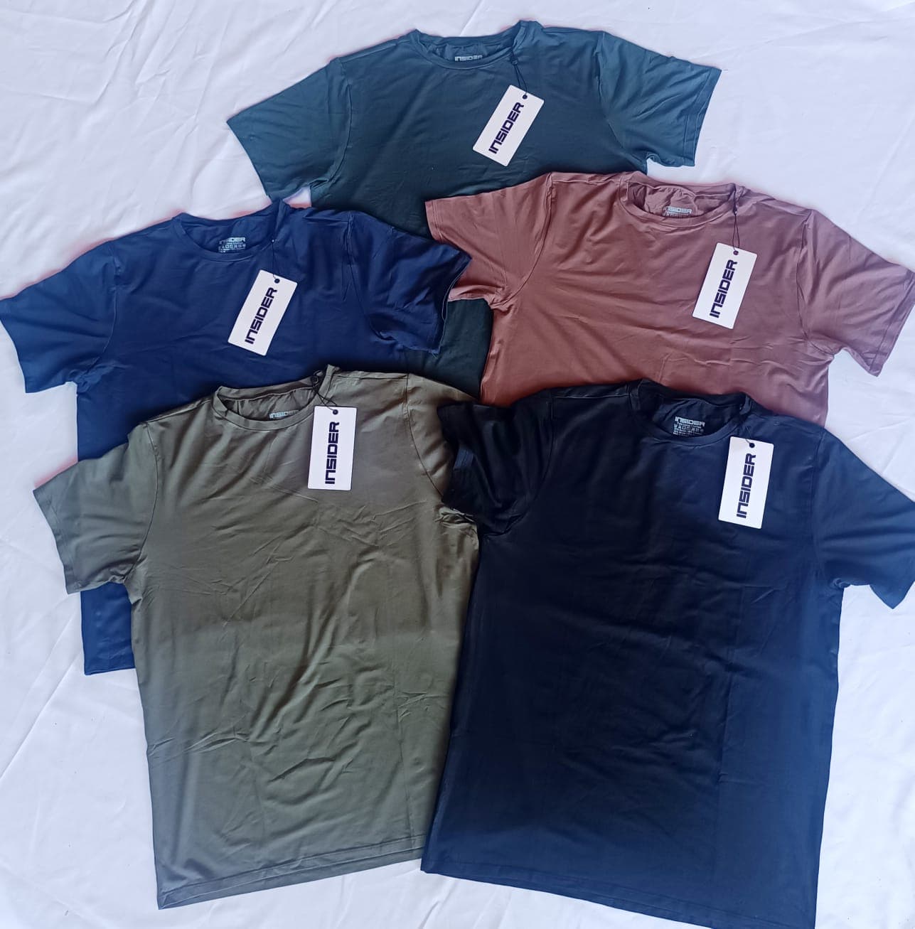 Kit 5 Camisetas Insider Tech T-Shirt Masculina