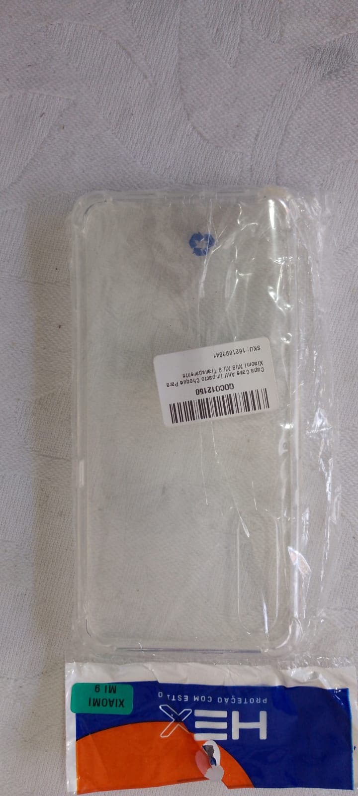 Capa anti impacto para Xiaomi Mi 9 transparente com bordas