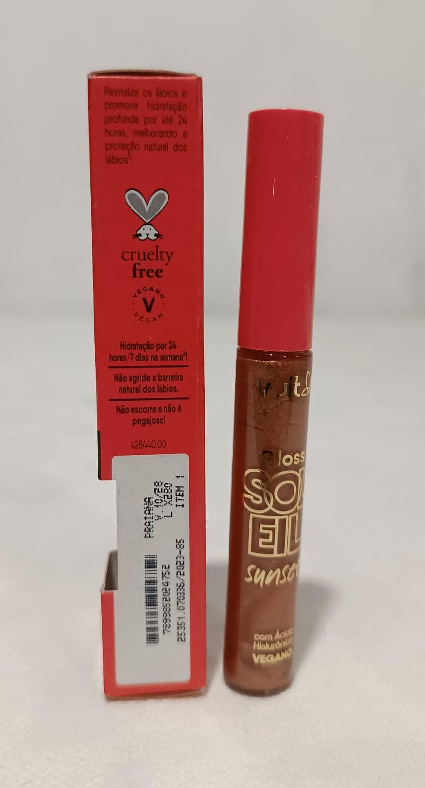 Gloss Labial Vult Soleil Sunset com Ácido Hialurônico 5,3ml