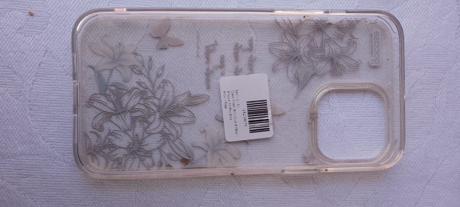 Capa Gocase Transparente Lírios para iPhone 13 Pro Max