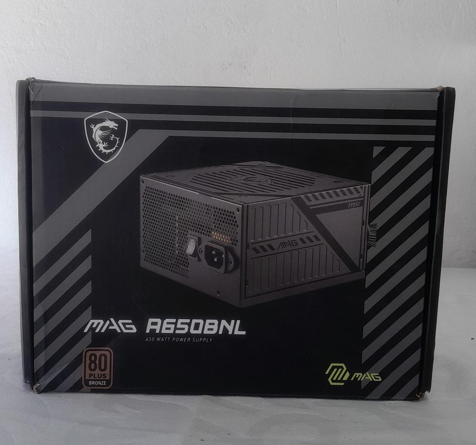 Fonte MSI MAG A650BNL 650W 80 Plus Bronze PFC Ativo Preta
