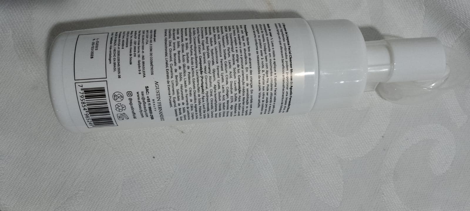 Mousse de limpeza facial Agustin Fernandez Cleanser 150 ml