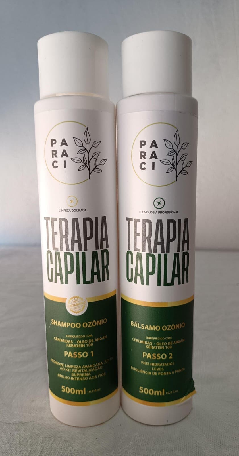 Kit Para Ci Terapia Capilar Shampoo e Bálsamo Ozônio 500ml
