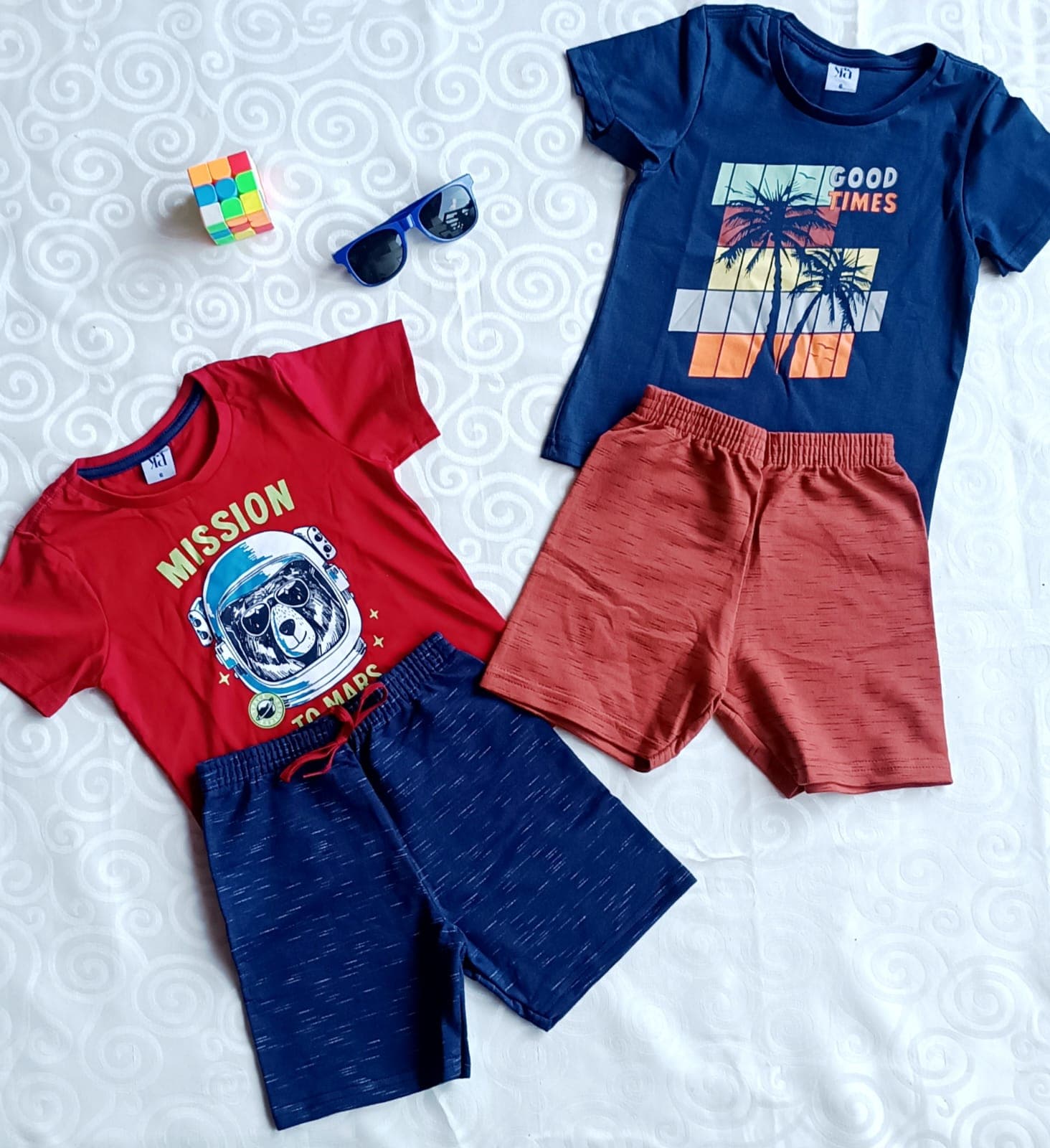 Kit 2 Conjuntos Infantil Menino Mission Astronauta e Good Times - TAM 6
