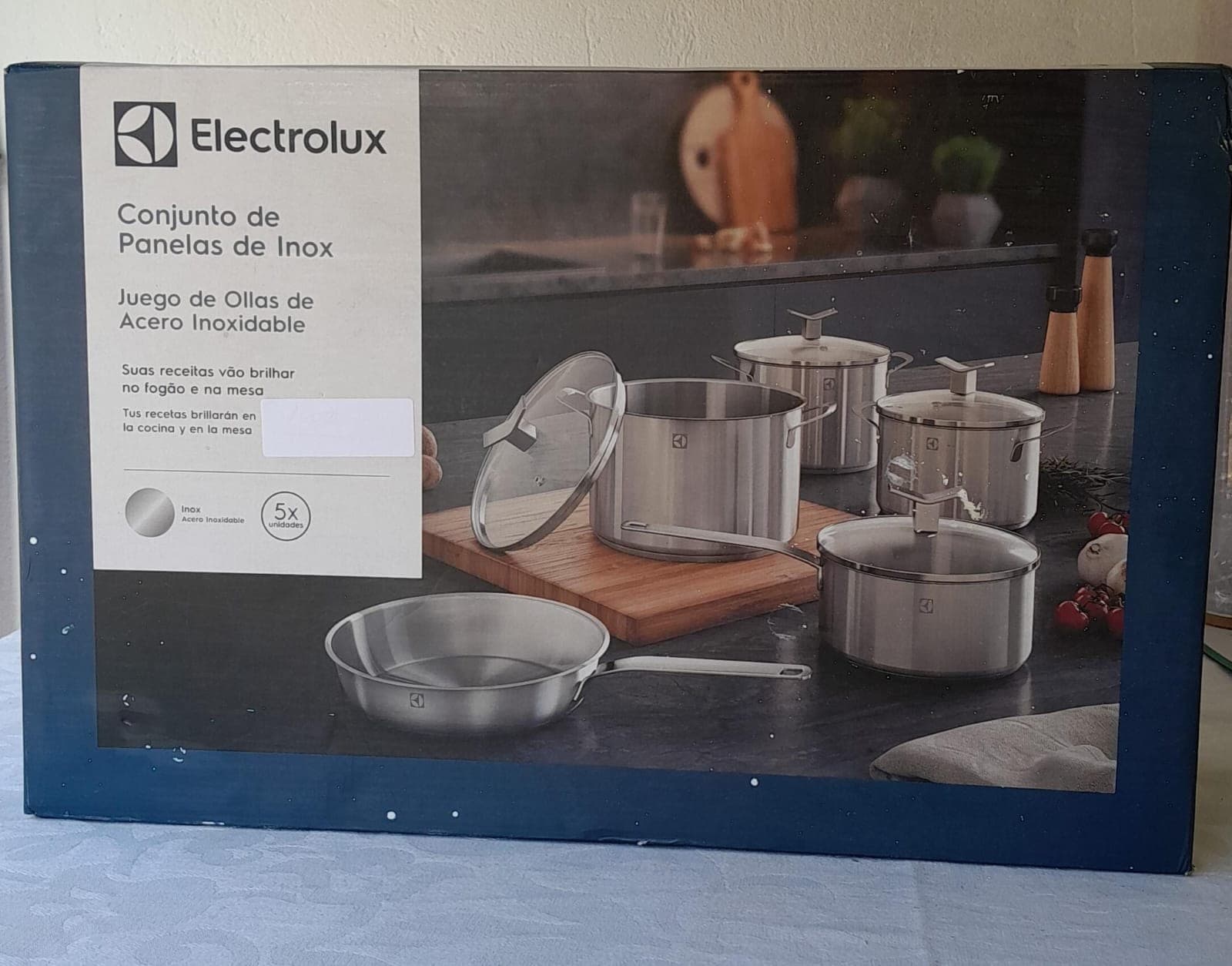 Electrolux Conjunto de Panelas Inox 5 Peças Fundo Triplo
