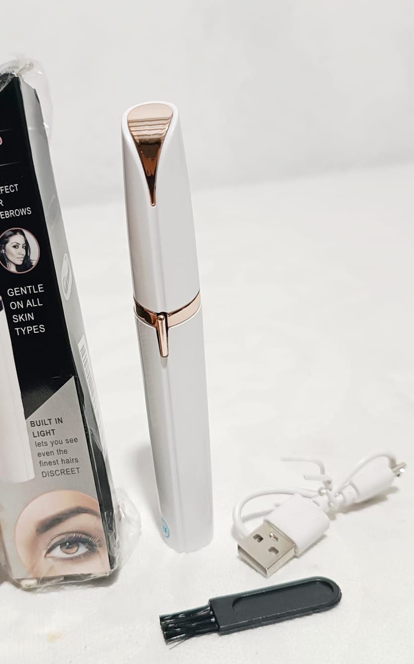 Depilador Facial Elétrico Recarregável USB com Luz LED
