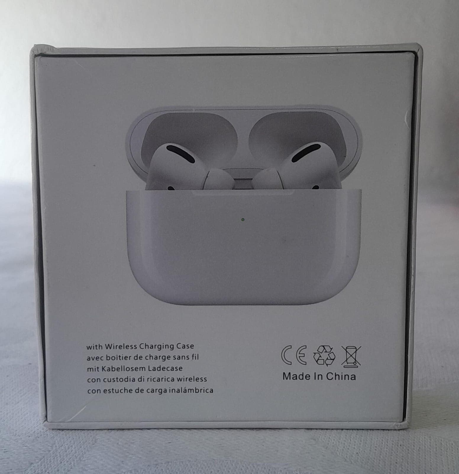 Fone Bluetooth TWS Branco com Estojo de Carga Sem Fio