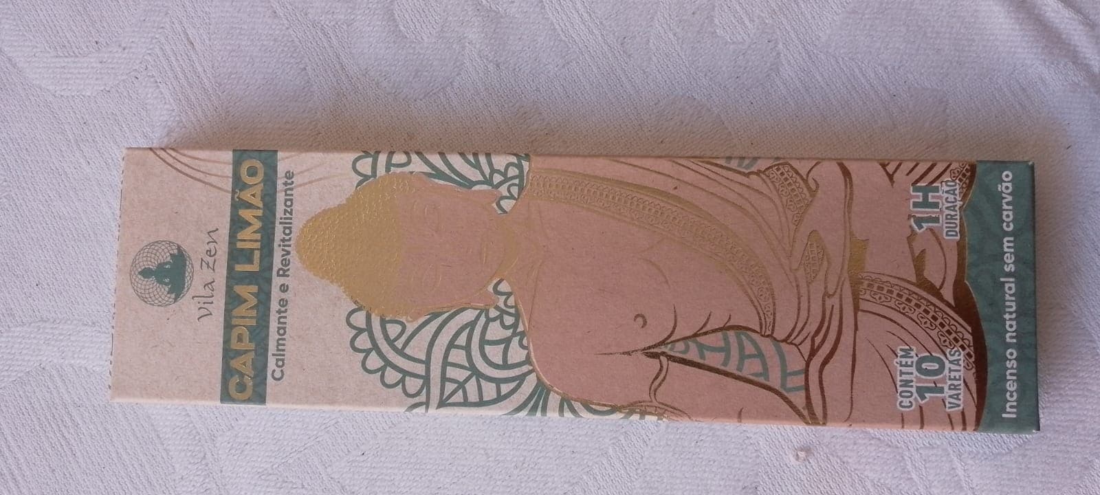 Incenso Natural Vila Zen Capim Limão 10 Varetas