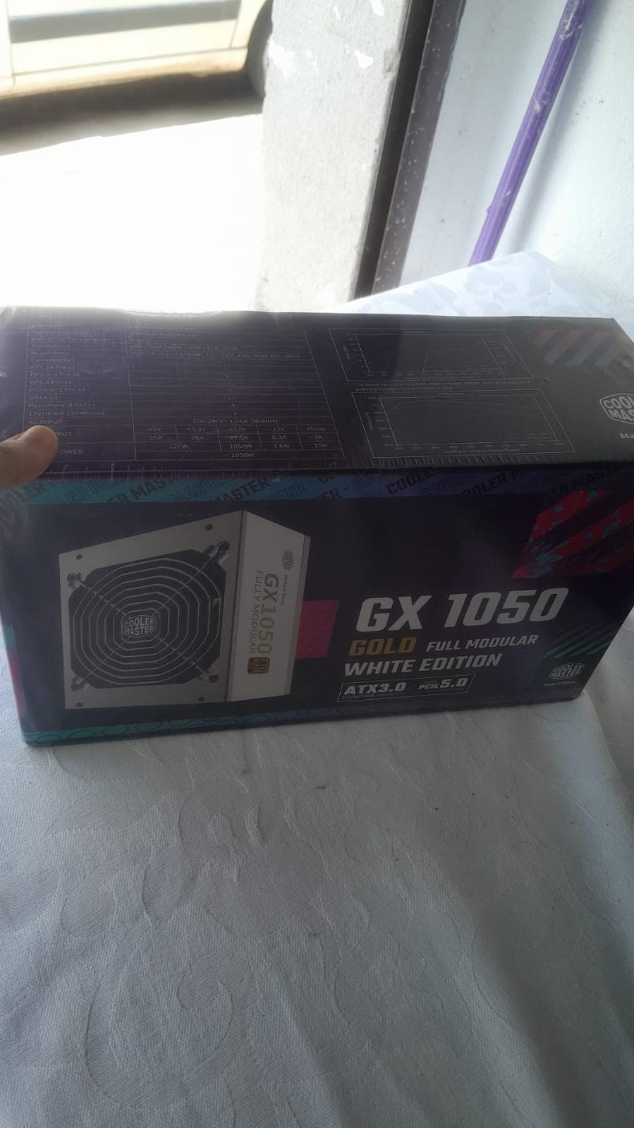 Fonte Cooler Master GX Gold 1050W Full Modular Branca