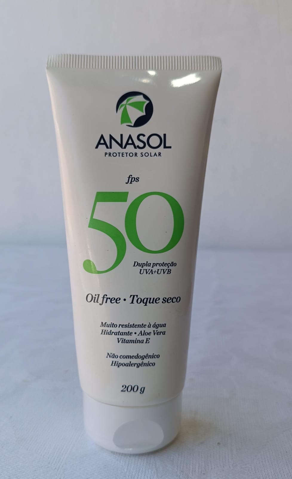 Protetor Solar Anasol FPS 50 Oil Free Toque Seco 200g