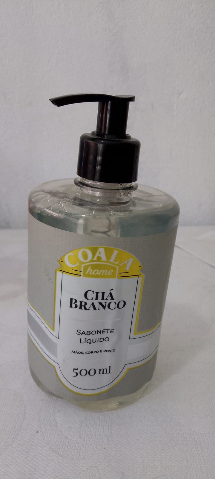 Sabonete líquido Coala Home chá branco 500 ml com válvula