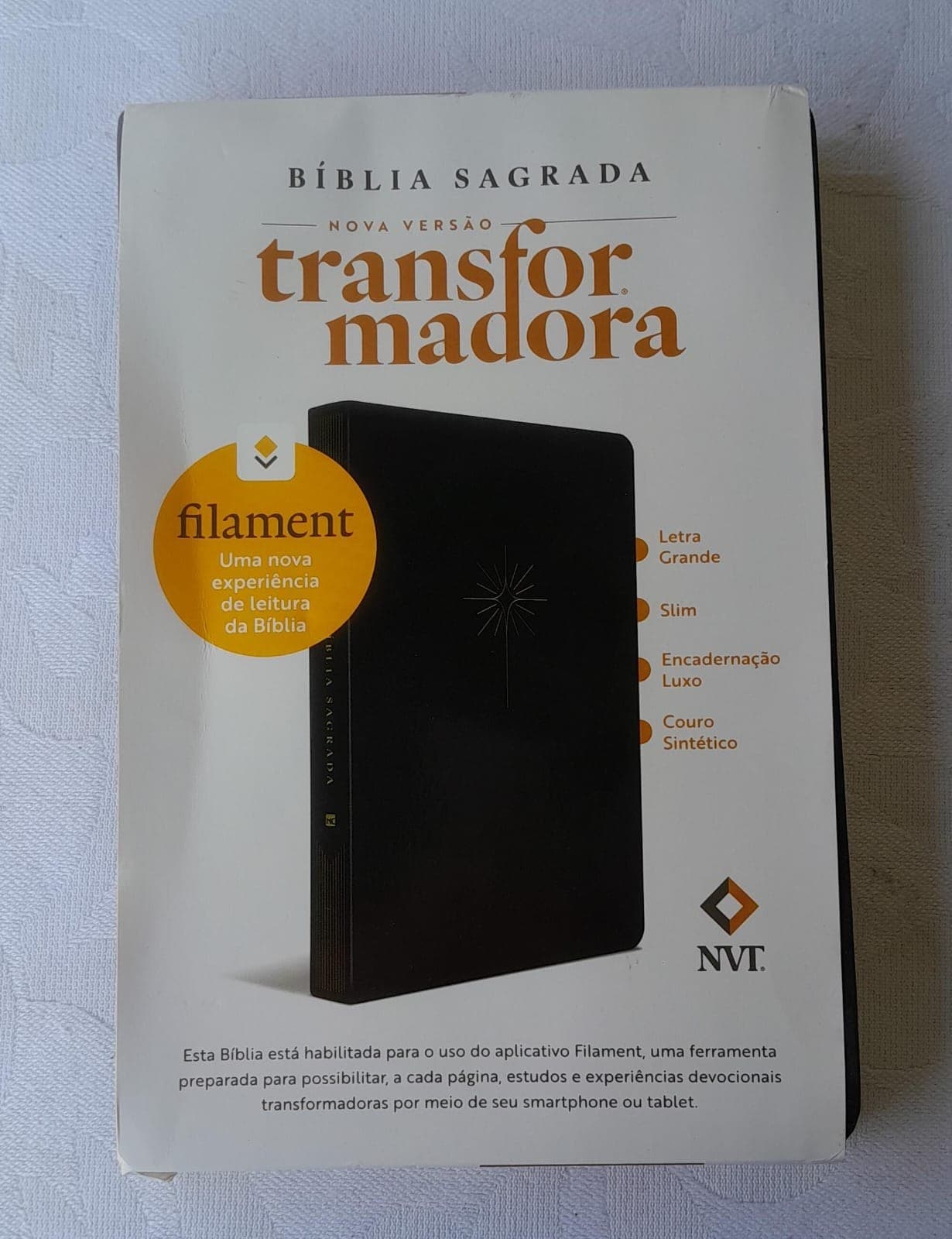 Bíblia Sagrada NVT Transformadora Letra Grande Slim