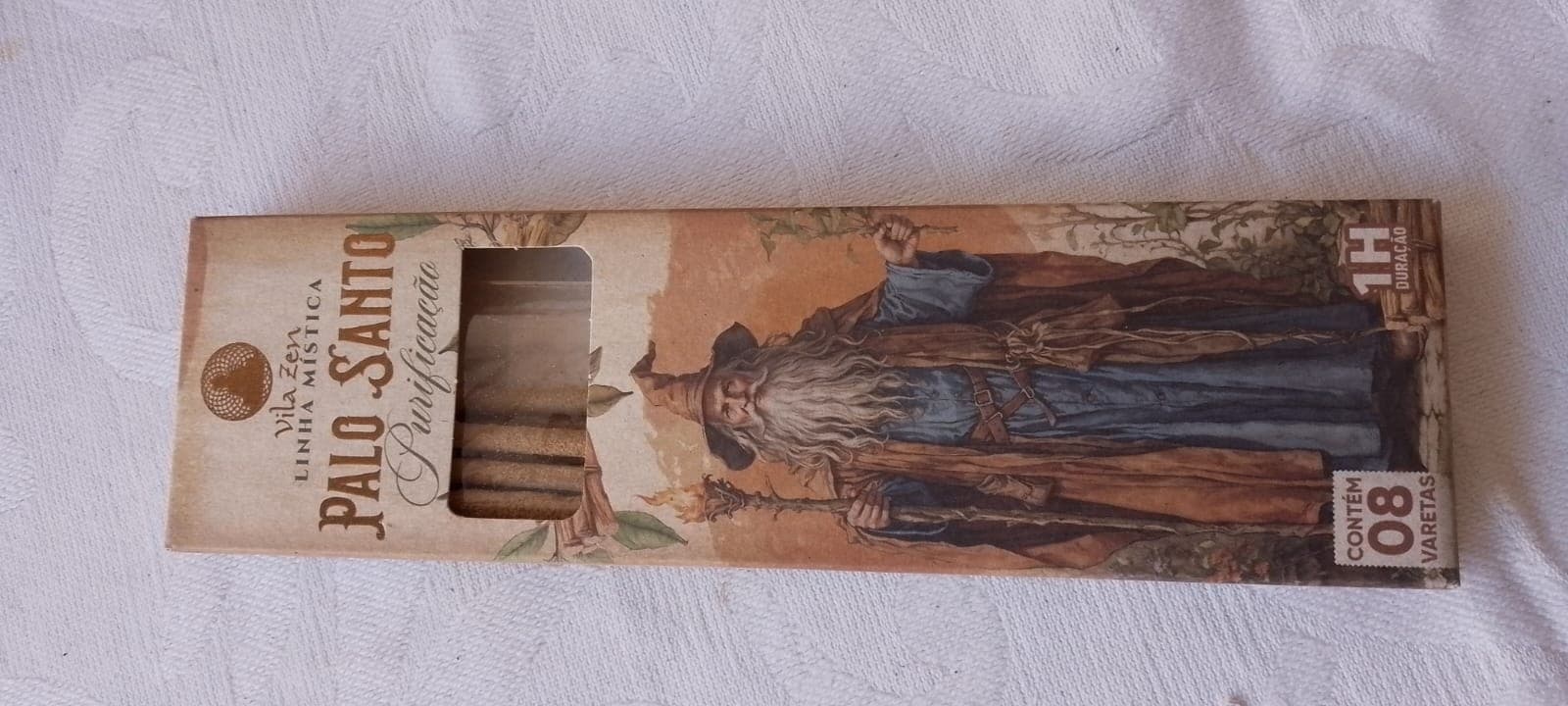 Incenso Natural Vila Zen Palo Santo Purificação 8 Varetas