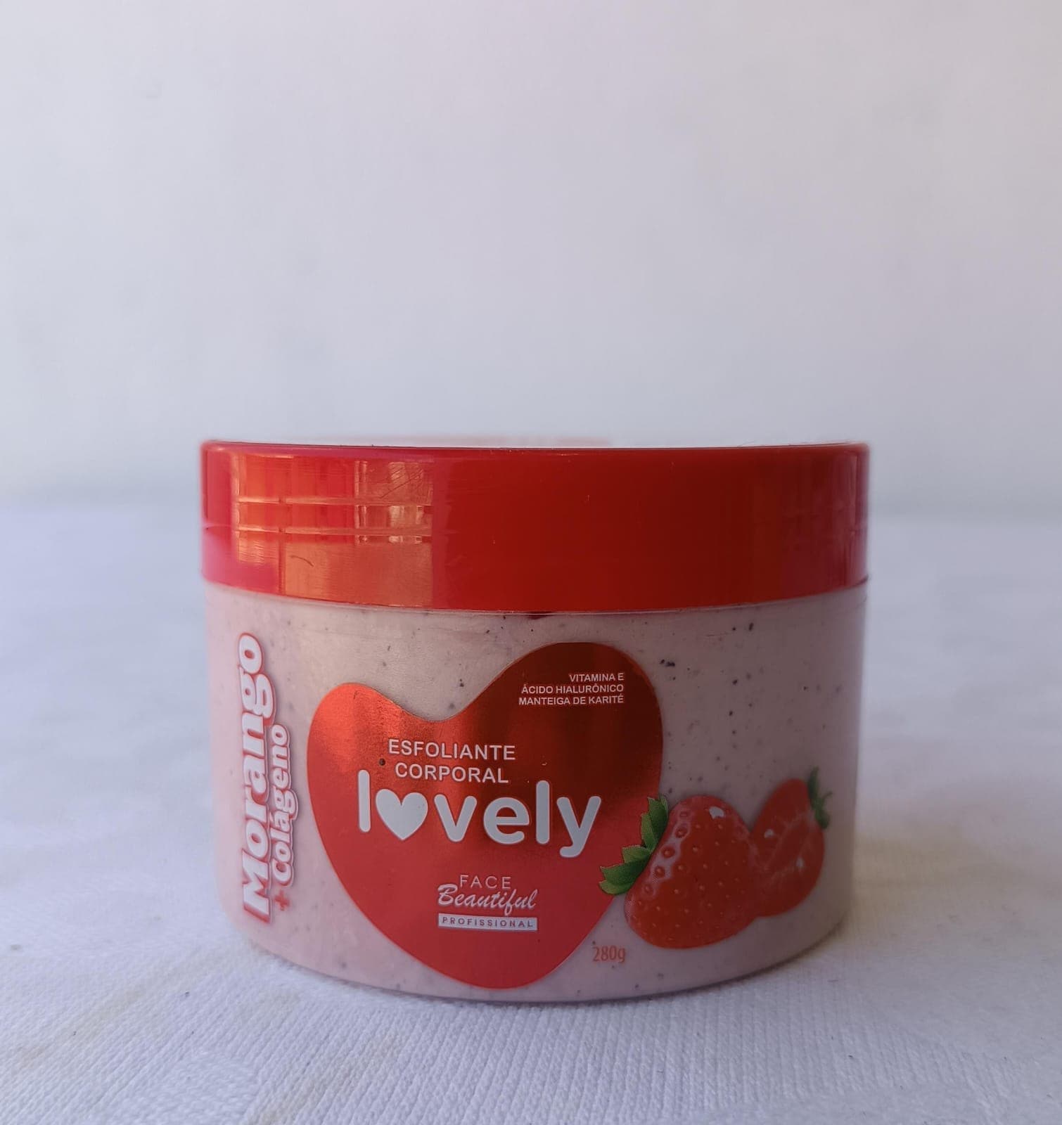 Esfoliante Corporal Face Beautiful Lovely Morango e Colágeno 280g