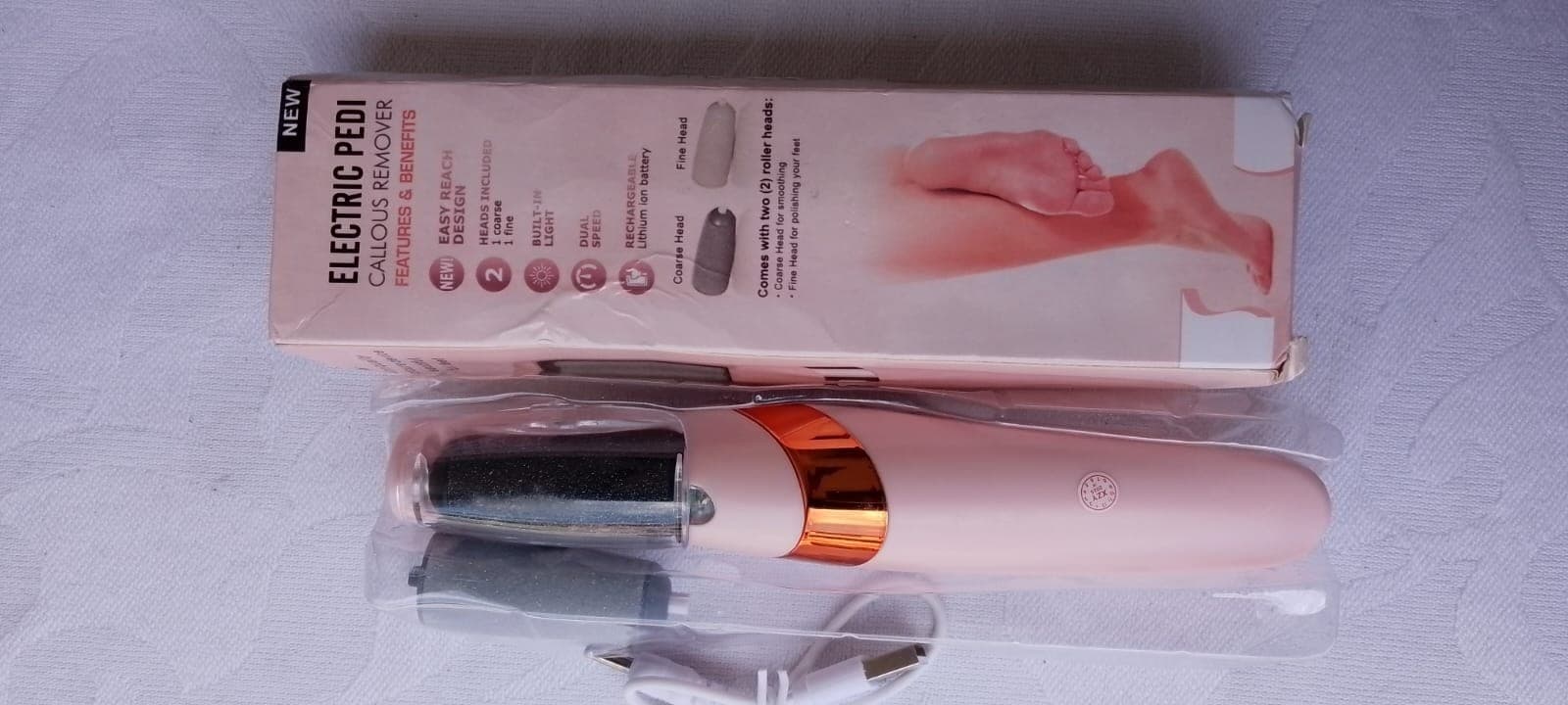 Lixa Elétrica de Pés Electric Pedi com Refis