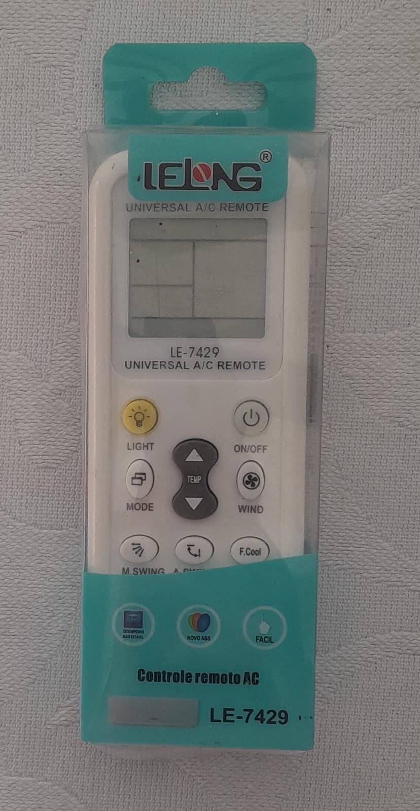 Controle Remoto Universal Ar-Condicionado Lelong LE-7429