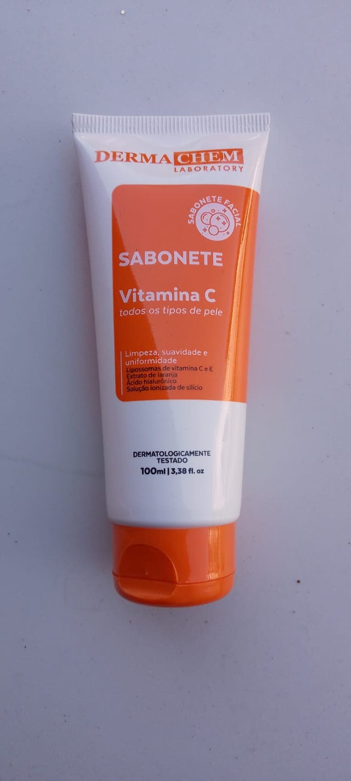 Sabonete facial Dermachem Vitamina C 100ml limpeza suave